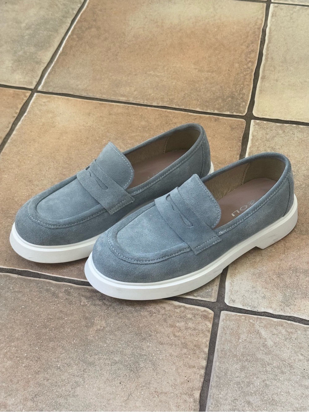 Rizzoli Blue Suede Made in Italy Penny Loafers